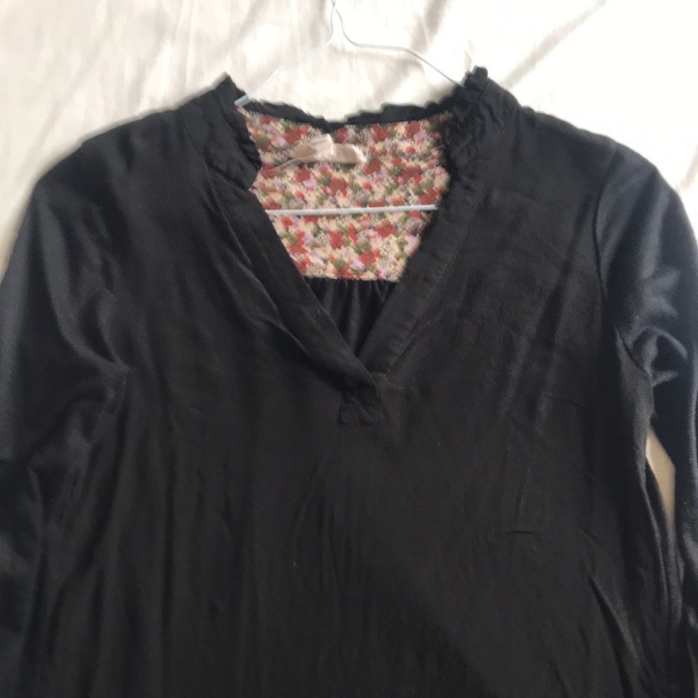 Anthropologie shirt, black sz S